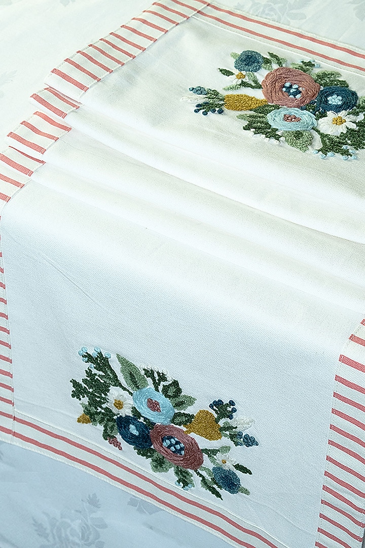 Multi-Colored Cotton Table Runner by The Blooming Bagh at Pernia's Pop Up Shop