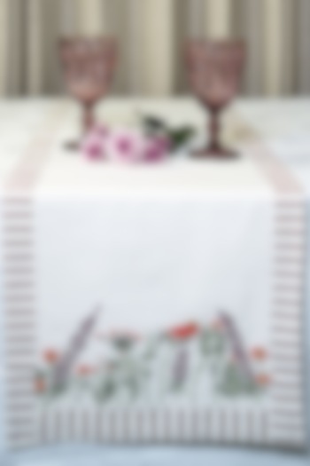 Multi-Colored Cotton Table Runner by The Blooming Bagh at Pernia's Pop Up Shop