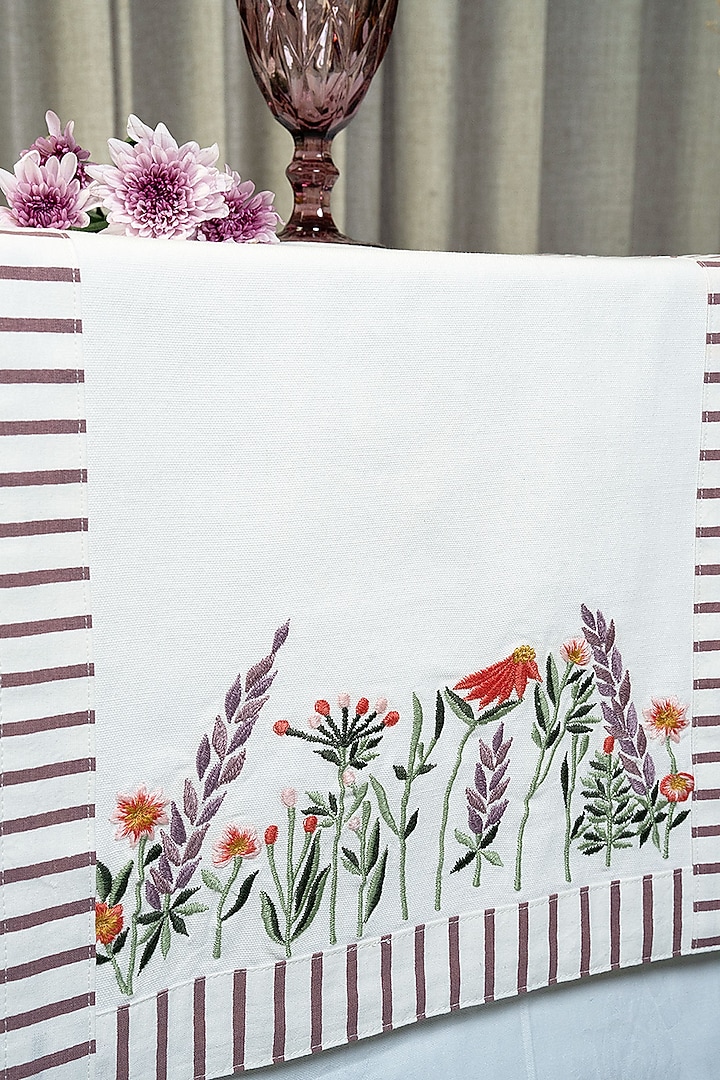 Multi-Colored Cotton Table Runner by The Blooming Bagh at Pernia's Pop Up Shop