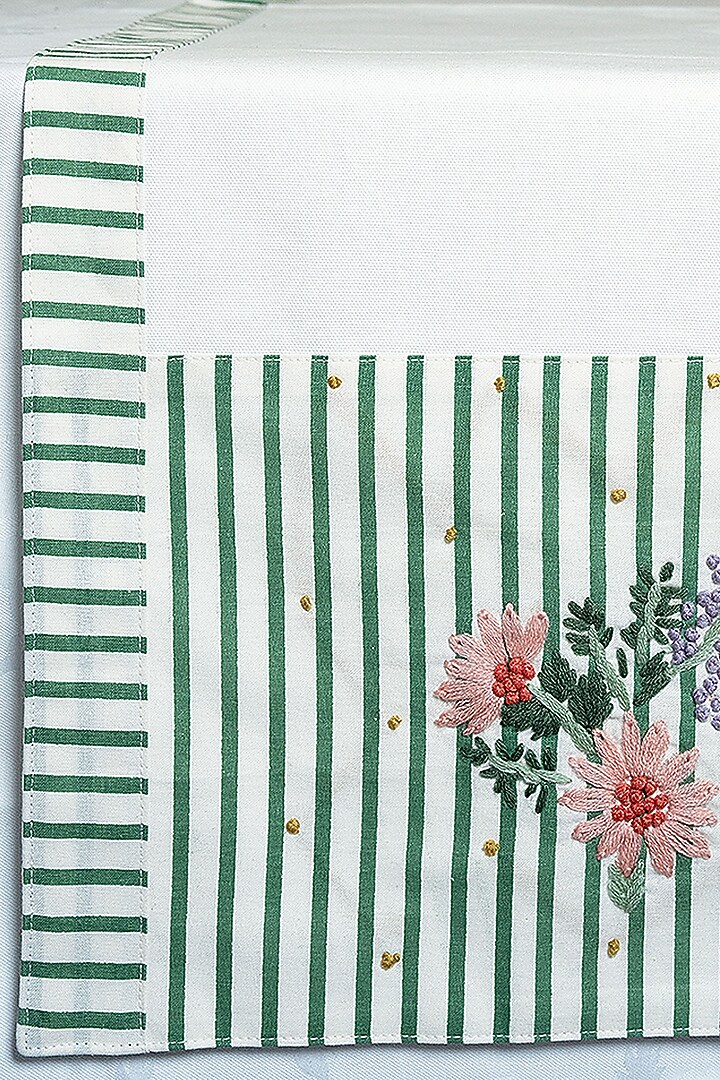 Multi-Colored Cotton Table Runner by The Blooming Bagh at Pernia's Pop Up Shop