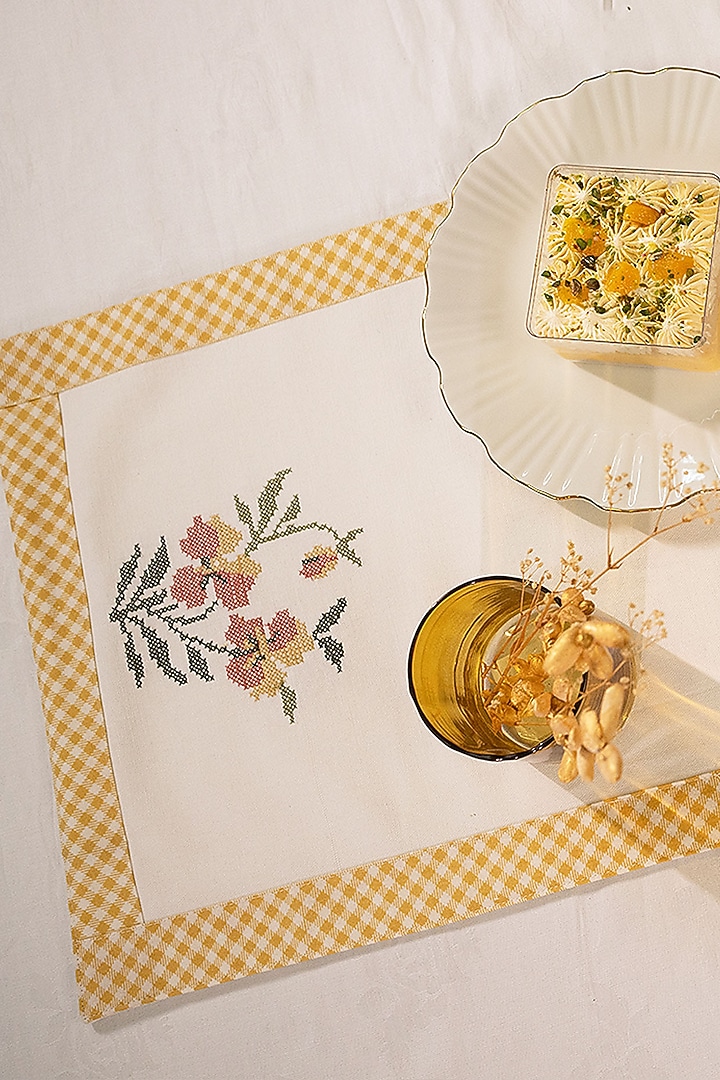 Multi-Colored Cotton Table Runner by The Blooming Bagh at Pernia's Pop Up Shop