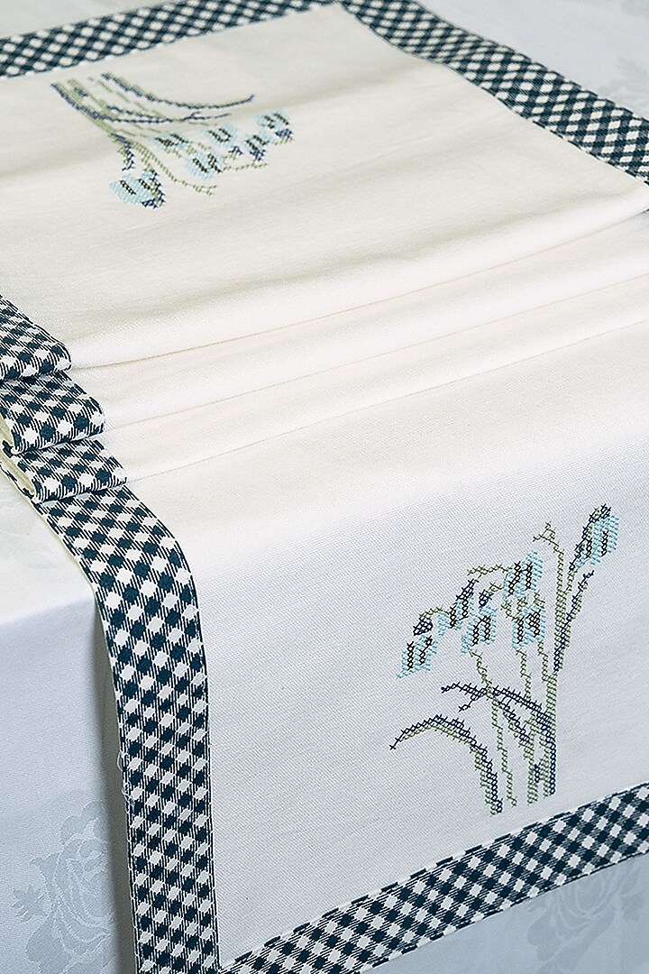 Multi-Colored Cotton Table Runner by The Blooming Bagh at Pernia's Pop Up Shop