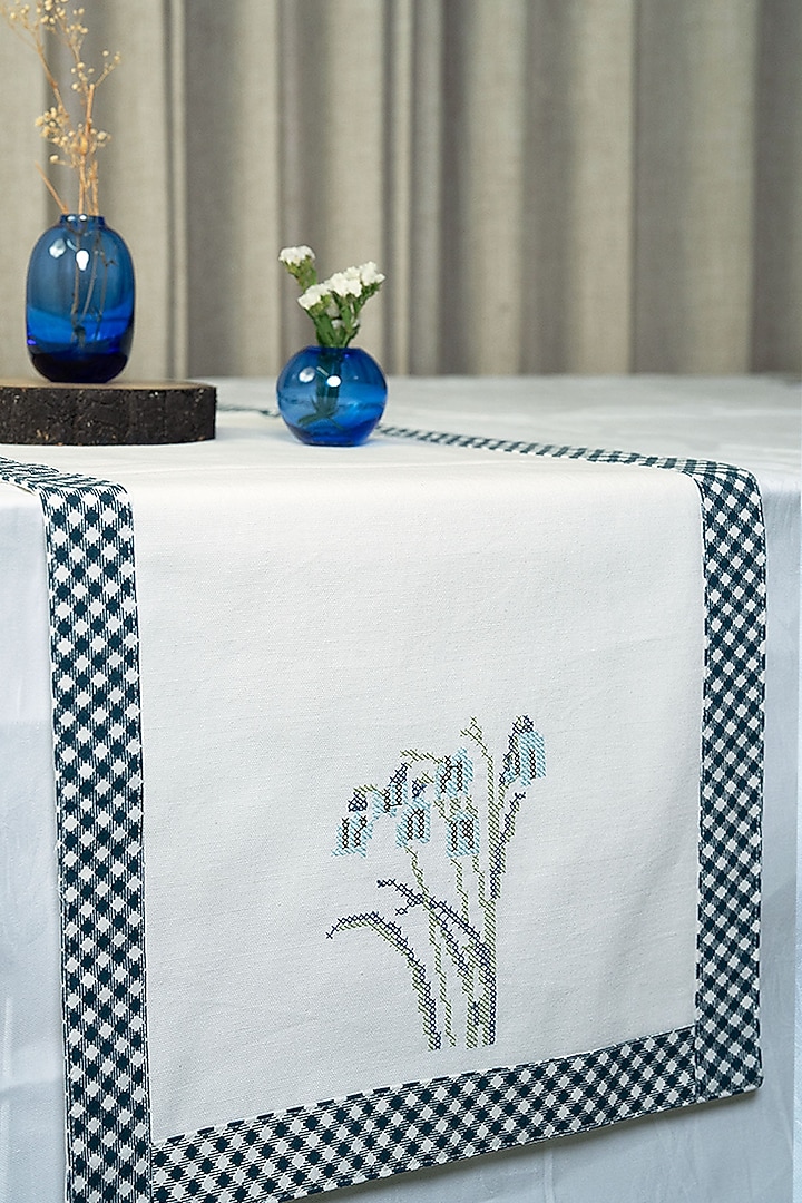 Multi-Colored Cotton Table Runner by The Blooming Bagh at Pernia's Pop Up Shop