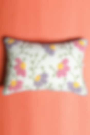 Multi-Colored Cotton Floral Printed Cushion Cover by The Blooming Bagh at Pernia's Pop Up Shop