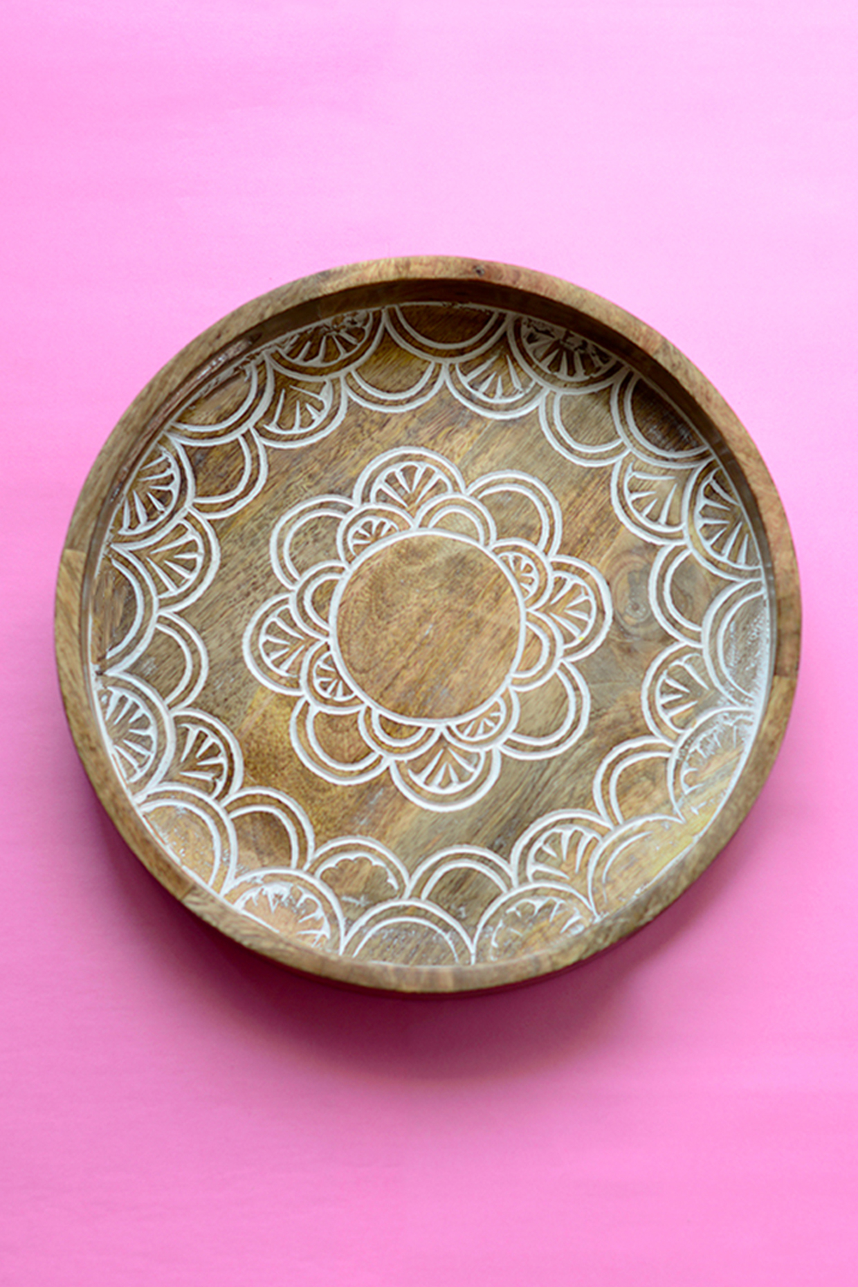 Brown Mango Wood Tray by The Blooming Bagh at Pernia's Pop Up Shop
