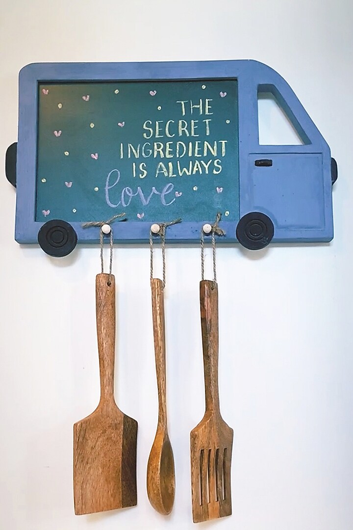 Blue Mango Wood Chalkboard by The Blooming Bagh at Pernia's Pop Up Shop