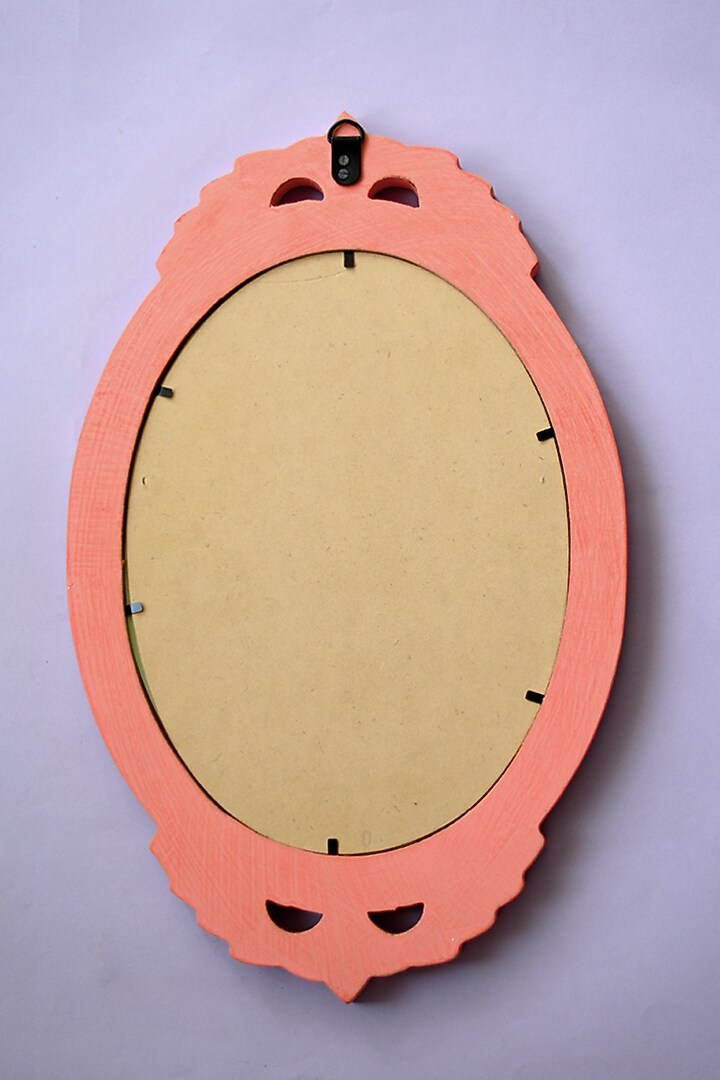 Coral Mango Wood Mirror by The Blooming Bagh at Pernia's Pop Up Shop