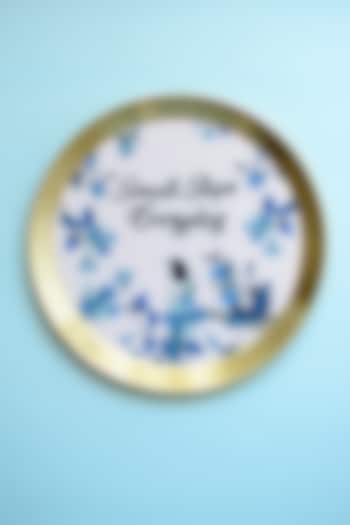 Gold Iron & Enamel Wall Plates (Set of 2) by The Blooming Bagh at Pernia's Pop Up Shop