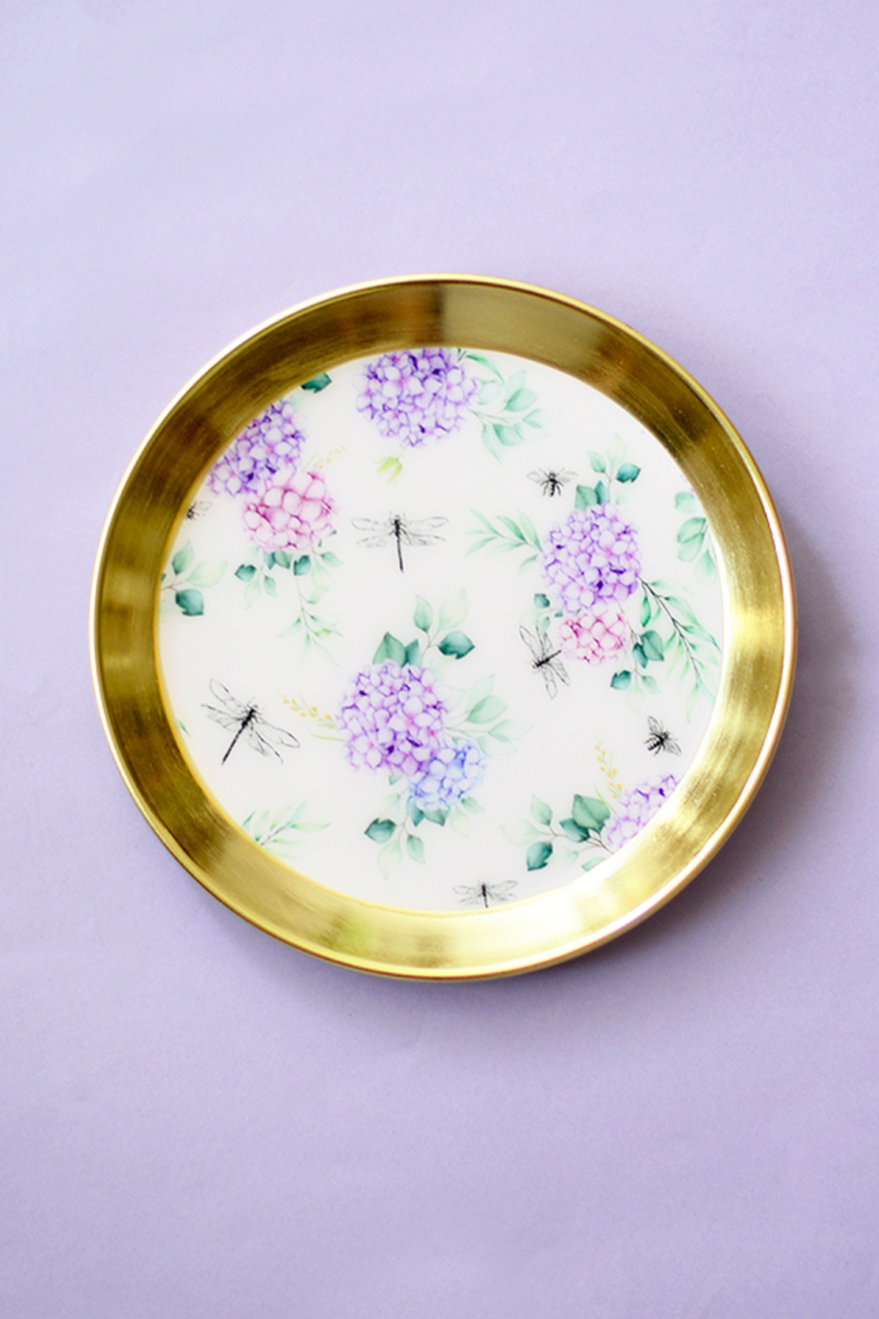 Gold Iron & Enamel Wall Plates (Set of 2) by The Blooming Bagh at Pernia's Pop Up Shop