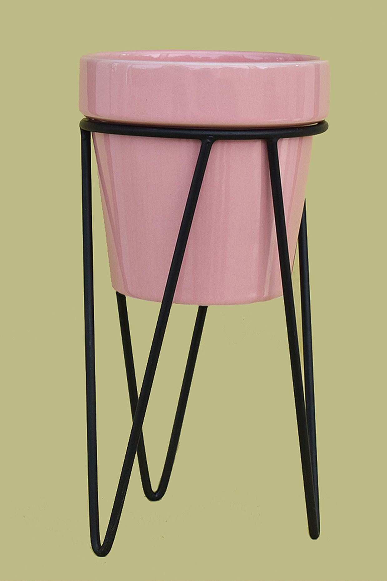 Pink Ceramic Planters (Set of 2) by The Blooming Bagh at Pernia's Pop Up Shop
