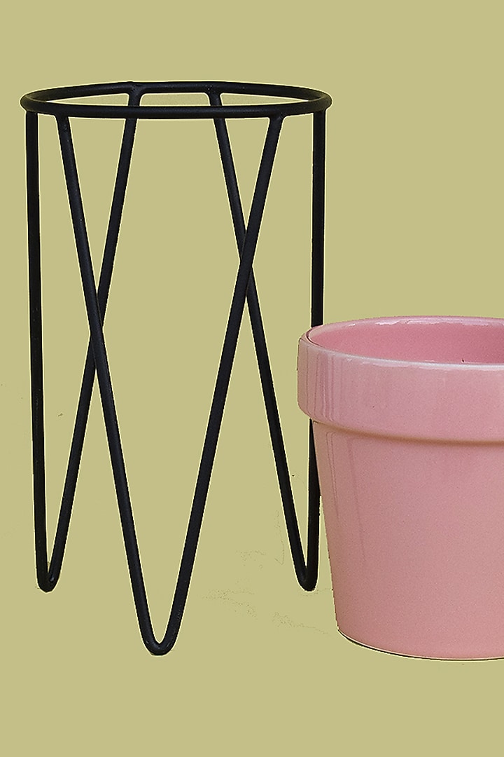 Pink Ceramic Planters (Set of 2) by The Blooming Bagh at Pernia's Pop Up Shop