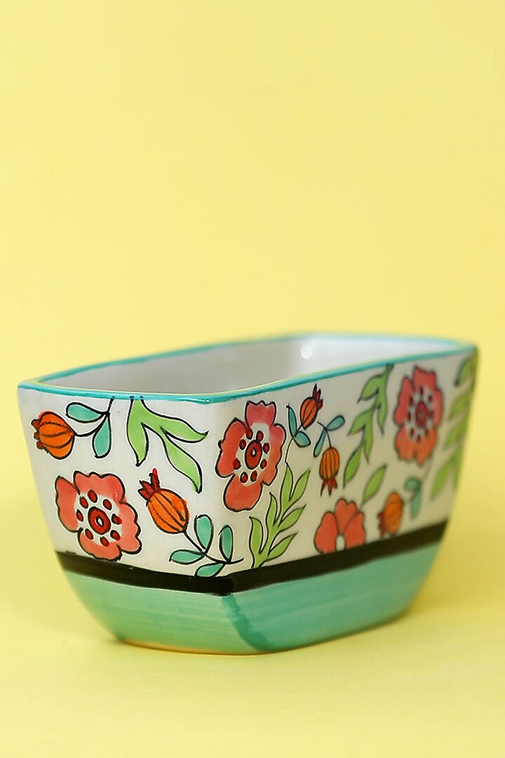 Multi-Colored Small Ceramic Planters by The Blooming Bagh at Pernia's Pop Up Shop