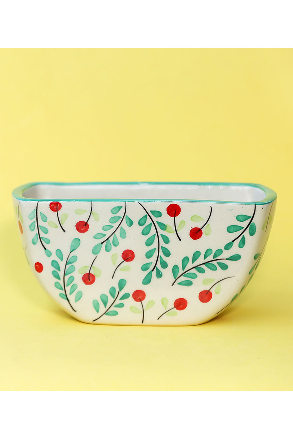 Colorful Small Ceramic Planters (Set of 2) by The Blooming Bagh at Pernia's Pop Up Shop