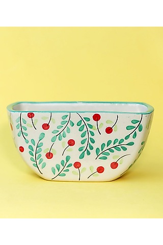 Colorful Small Ceramic Planters (Set of 2) by The Blooming Bagh