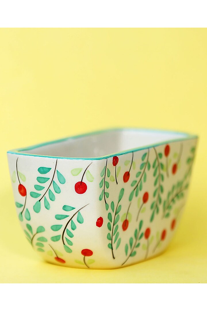 Colorful Small Ceramic Planters (Set of 2) by The Blooming Bagh at Pernia's Pop Up Shop