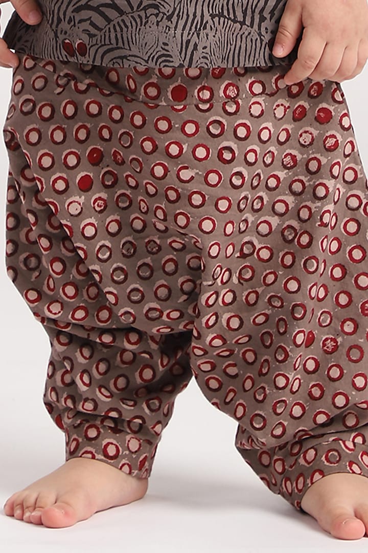 Brown Cotton Pant Set by The Baby Label at Pernia's Pop Up Shop