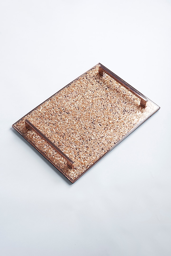 Sparkle Rose Gold Tray by The Bling Edit