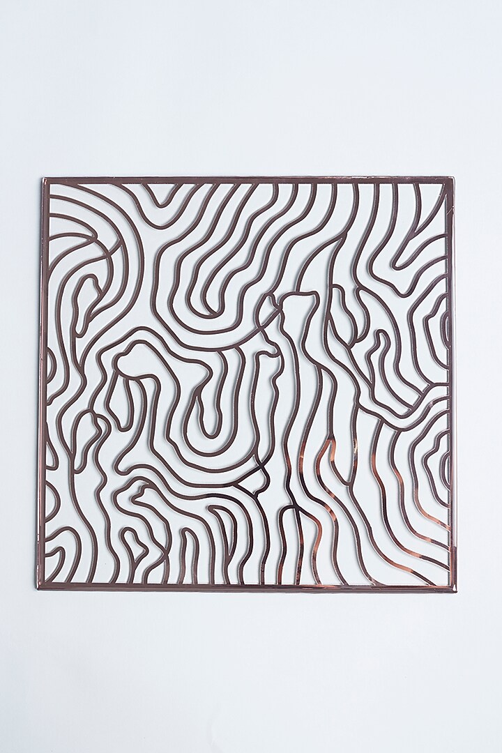 Transparent Rosegold Wave Placemat by The Bling Edit at Pernia's Pop Up Shop