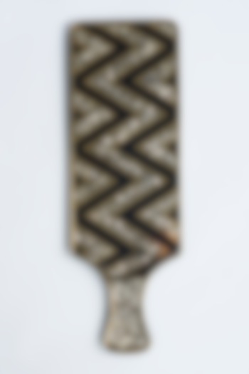 Chevron Sequins Gold & Black Platter by The Bling Edit at Pernia's Pop Up Shop