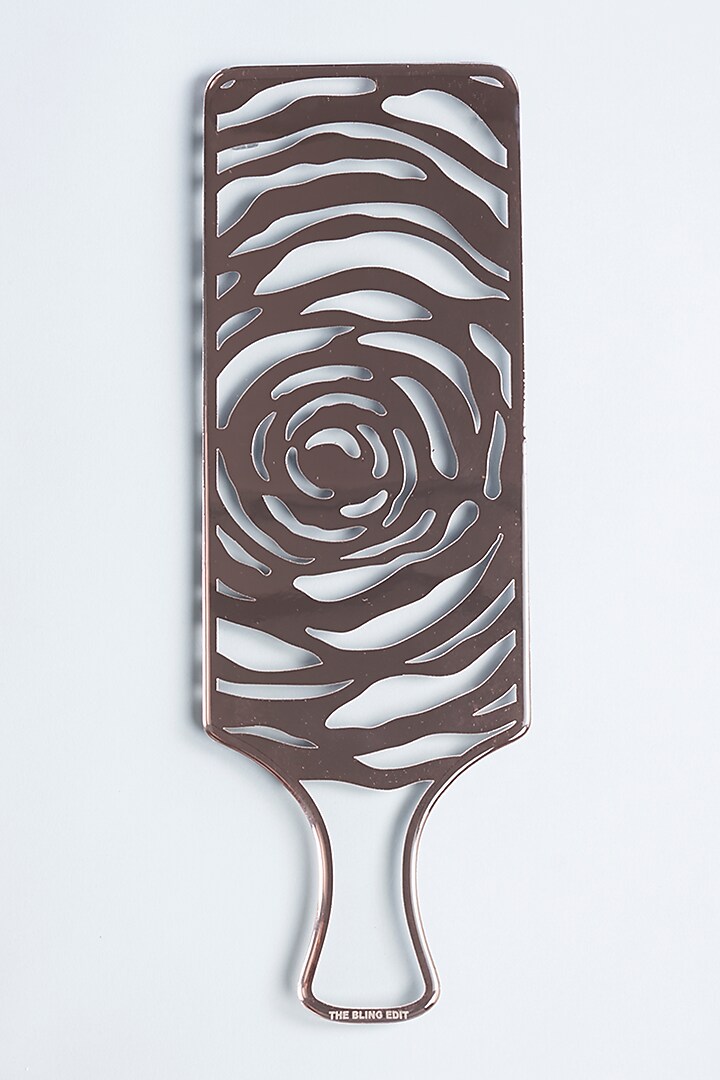 Transparent Rosette Rosegold Platter by The Bling Edit at Pernia's Pop Up Shop