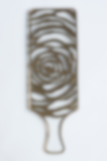 Transparent Rosette Gold Platter by The Bling Edit at Pernia's Pop Up Shop