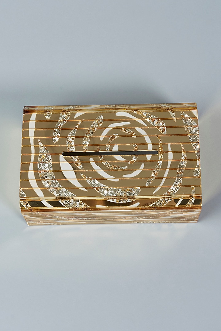 Rose Gold & Silver Rosette Sequins Tissue Box by The Bling Edit at Pernia's Pop Up Shop