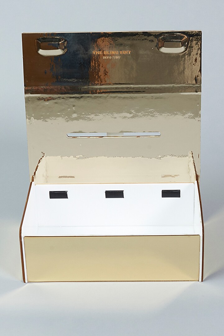 Rose Gold & Silver Rosette Sequins Tissue Box by The Bling Edit at Pernia's Pop Up Shop