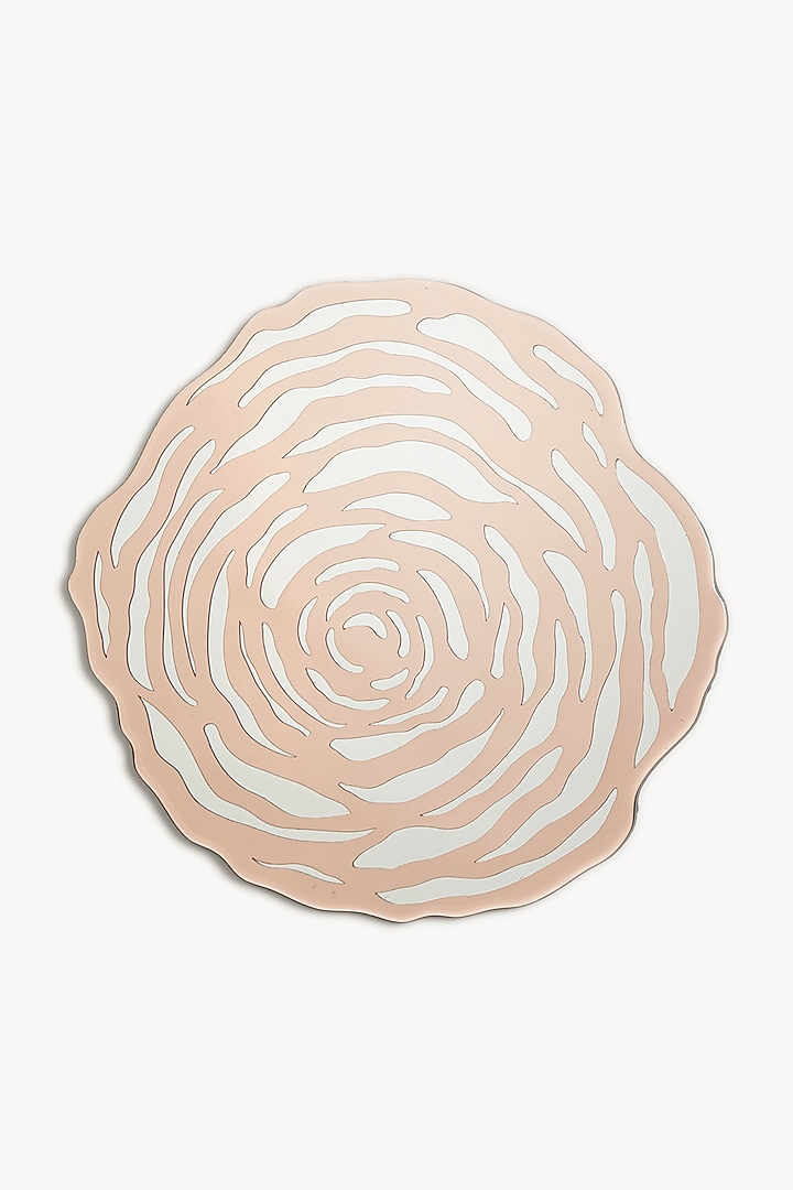 Rose Gold & Silver Handcrafted Rosette Placemat by The Bling Edit at Pernia's Pop Up Shop
