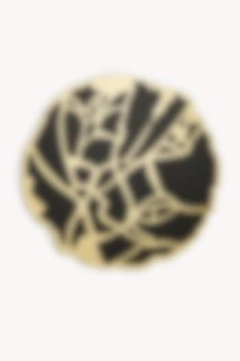 Black & Gold Handcrafted Criss-Cross Placemat by The Bling Edit at Pernia's Pop Up Shop