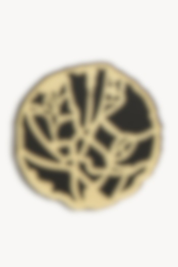 Gold & Black Handcrafted Coasters (Set of 4) by The Bling Edit at Pernia's Pop Up Shop