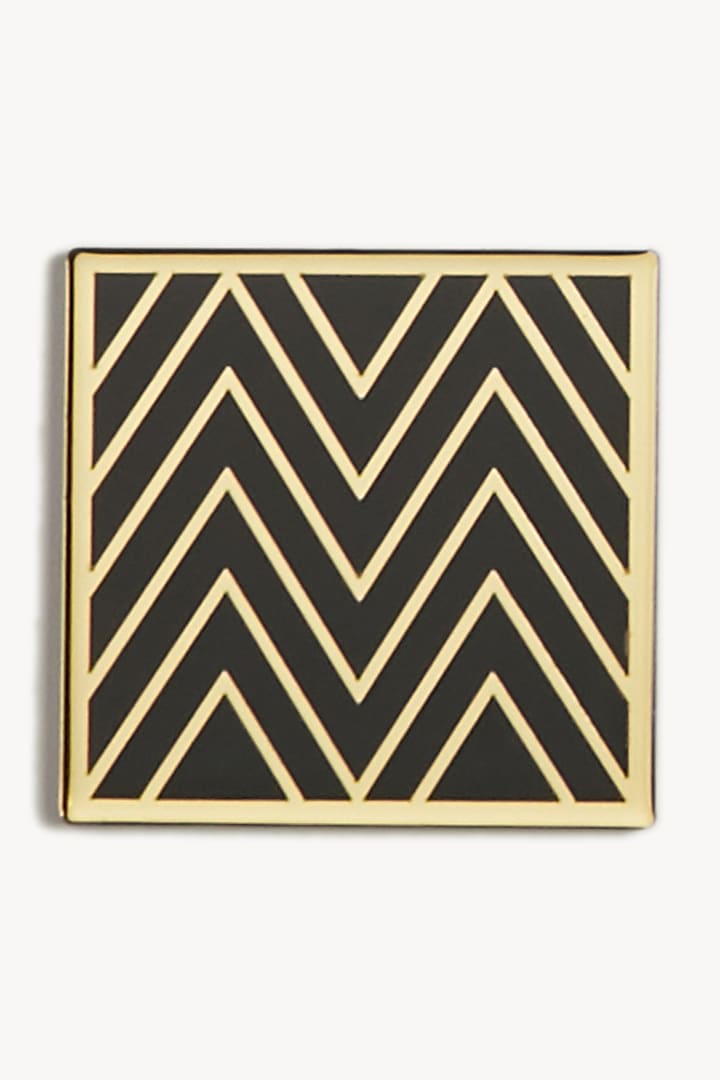 Gold & Black Handcrafted Coasters (Set of 4) by The Bling Edit