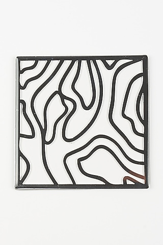 Silver Wave Coasters (Set of 4) by The Bling Edit
