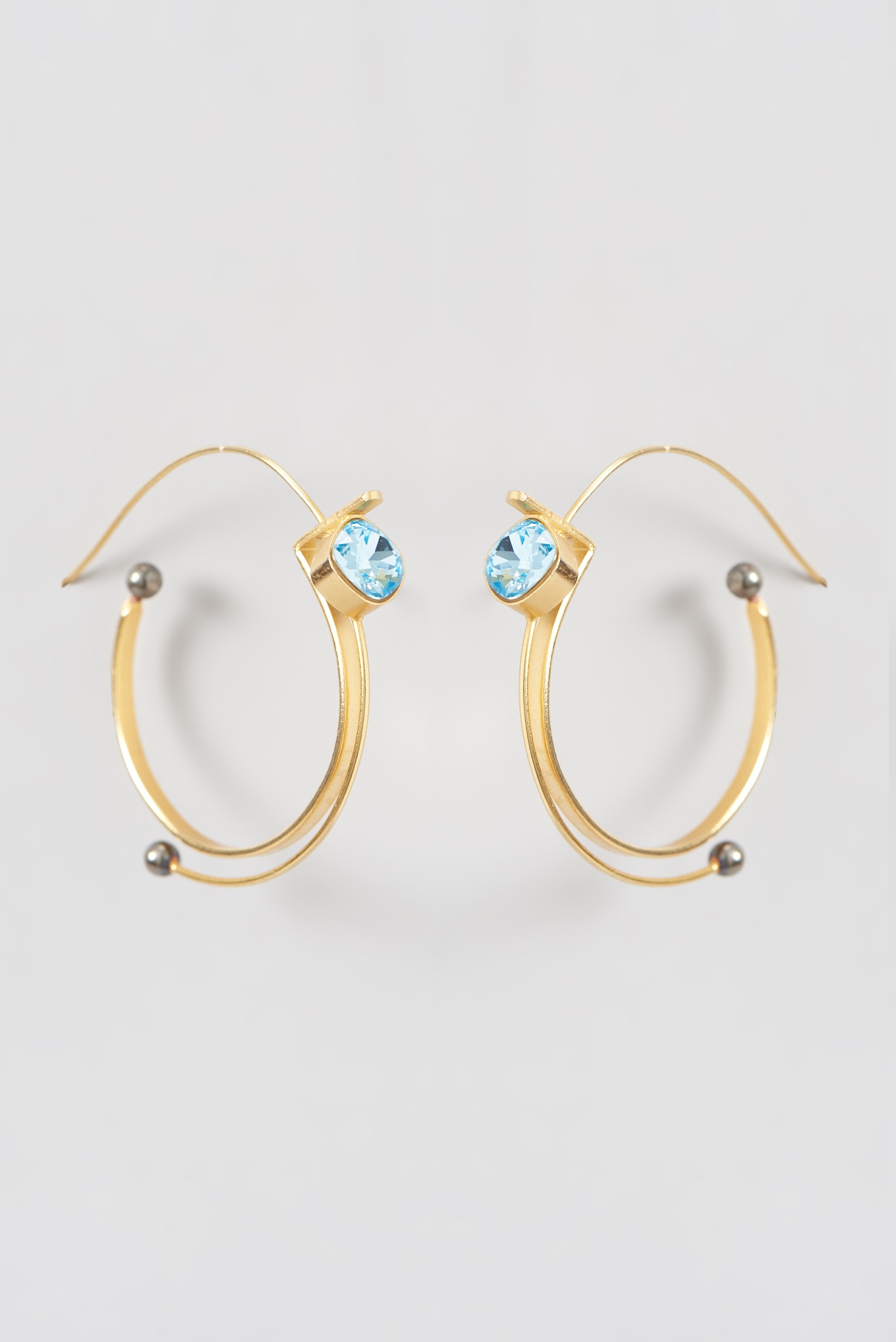 Single Stone Hoop Earrings | Single stone, Earrings, Hoop earrings