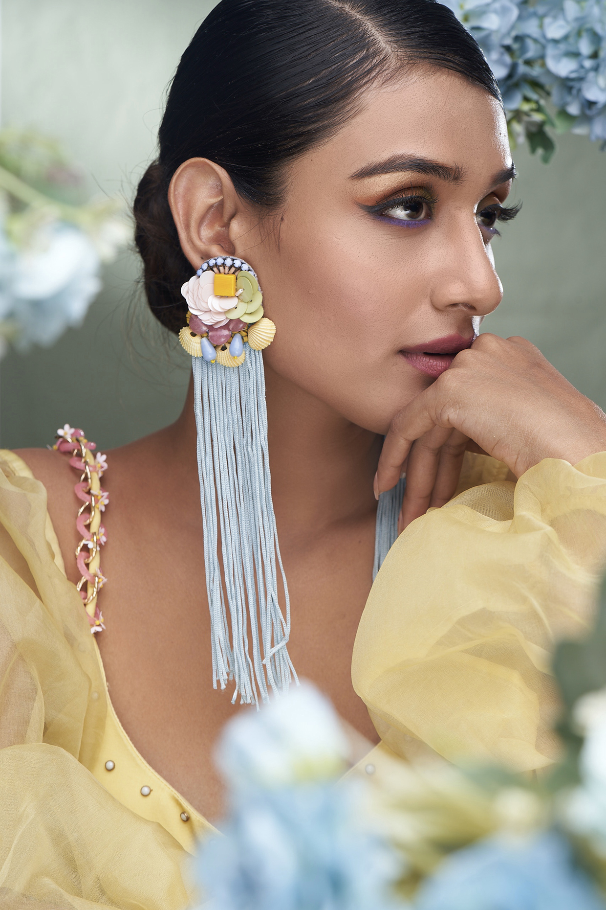 Multi-Colored Earrings With Fringes by TORQUE by Merge at Pernia's Pop Up Shop