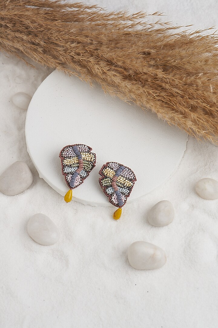 Multi-Colored Beaded Earrings by TORQUE by Merge at Pernia's Pop Up Shop