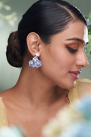 Lavender Sequins Earrings by TORQUE by Merge