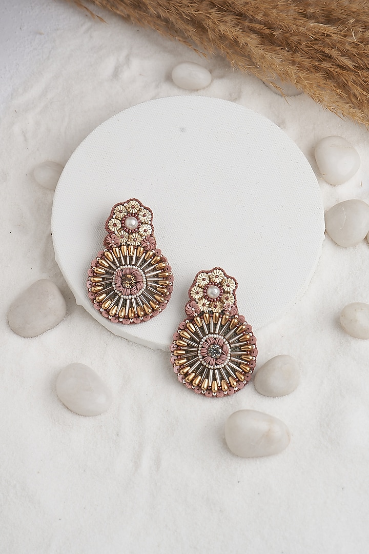 Multi-Colored Sequins Dangler Earrings by TORQUE by Merge at Pernia's Pop Up Shop