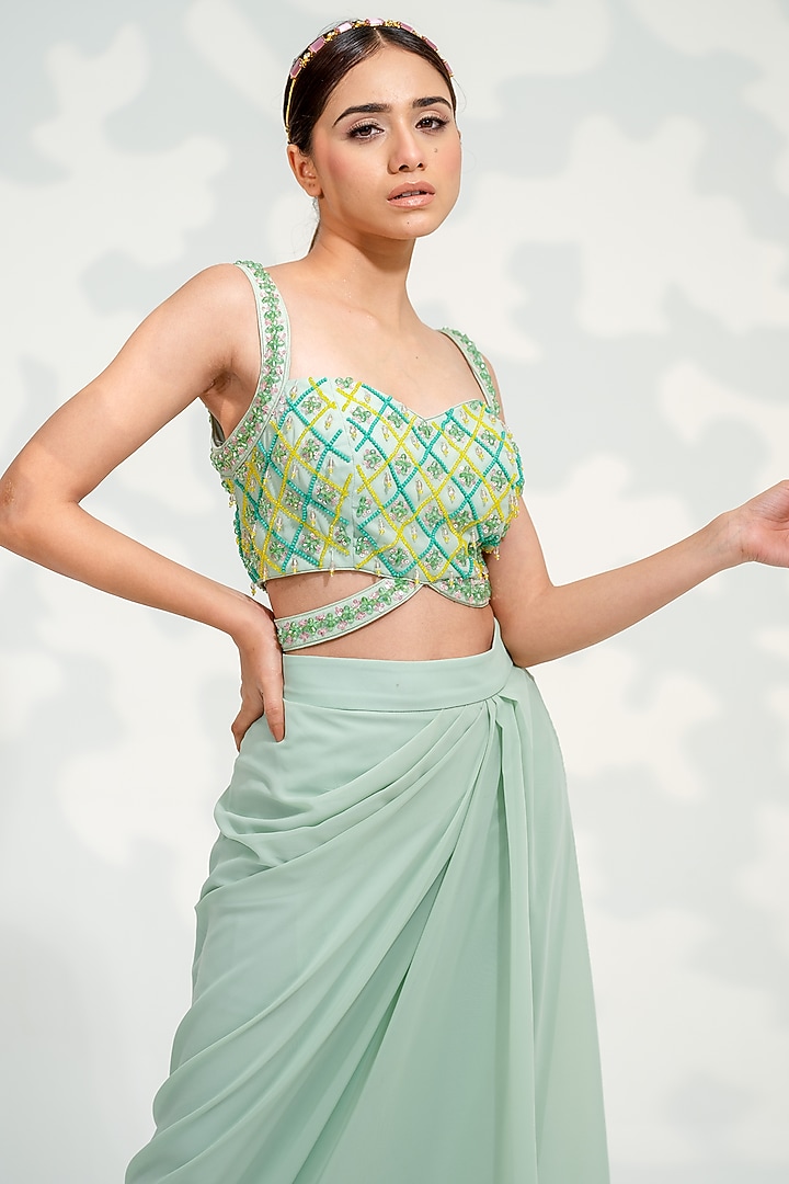 FATIHA CAPE SET - GREEN main image 1