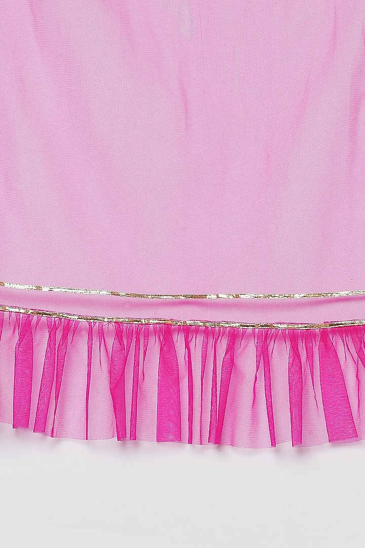 Mint Blue Organza Pant Set For Girls by Tutus by tutu at Pernia's Pop Up Shop