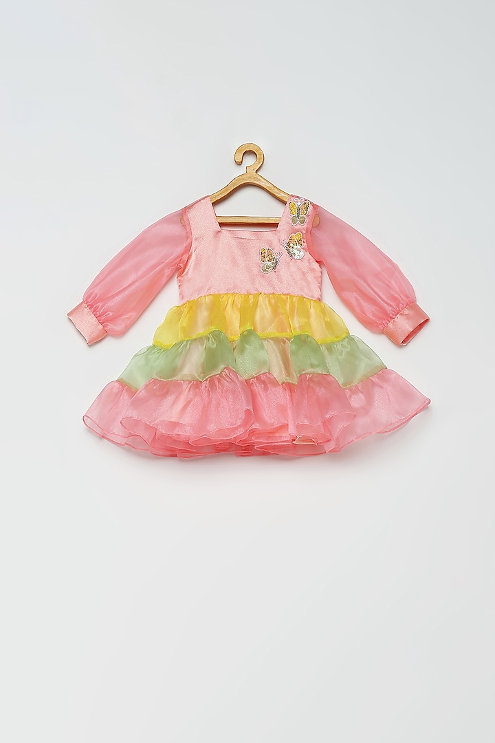 Multi-Colored Embroidered Dress For Girls by Tutus by tutu