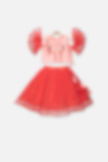 Red Soft Tulle Skirt Set For Girls by Tutus by tutu