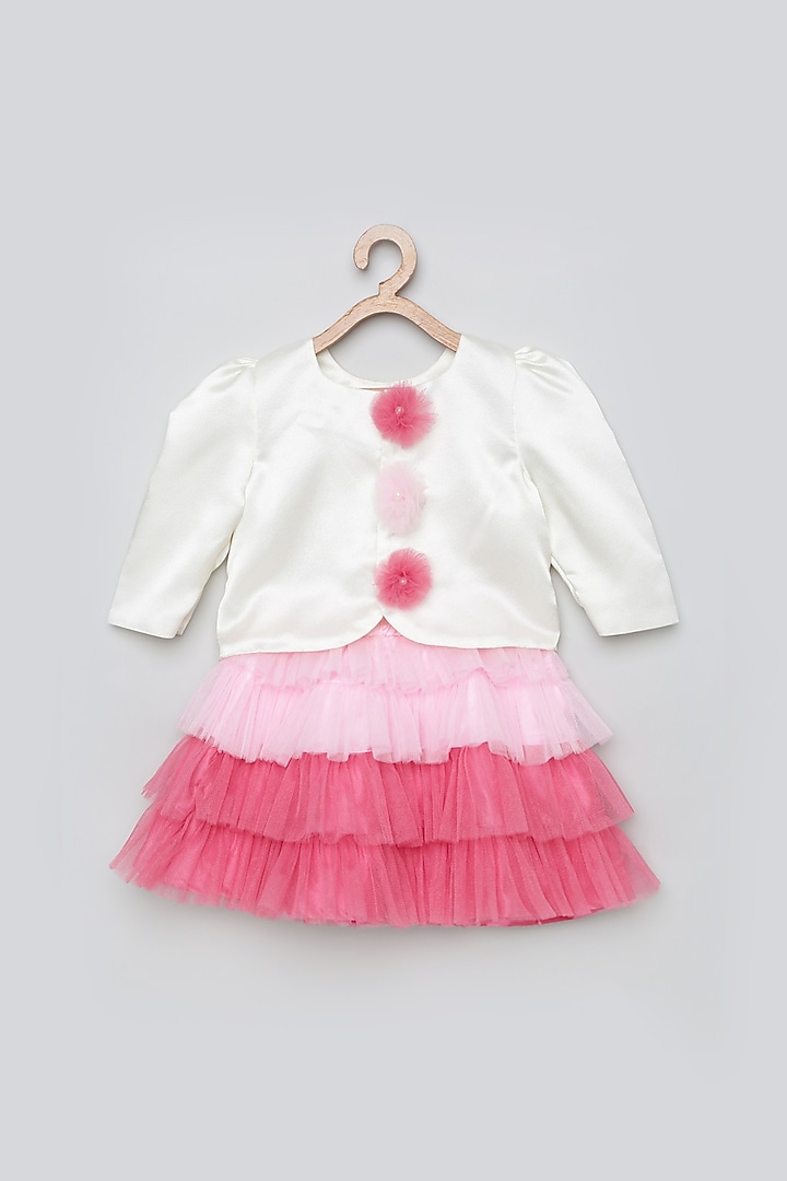 Pink Layered Skirt Set For Girls by Tutus by tutu