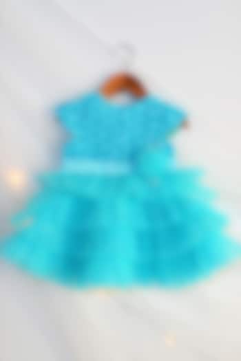 Turquoise Ruffled Dress For Girls by Tutus by tutu