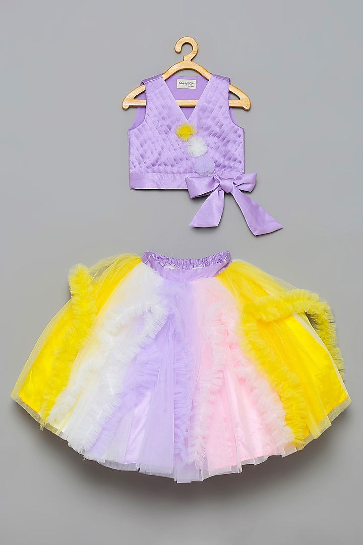 Multi-Colored Tulle Skirt Set For Girls by Tutus by tutu
