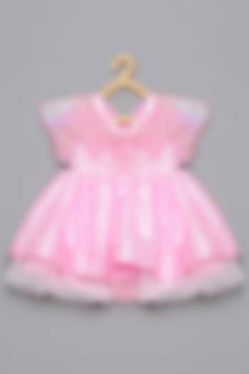 Pink Satin Dress For Girls by Tutus by tutu at Pernia's Pop Up Shop