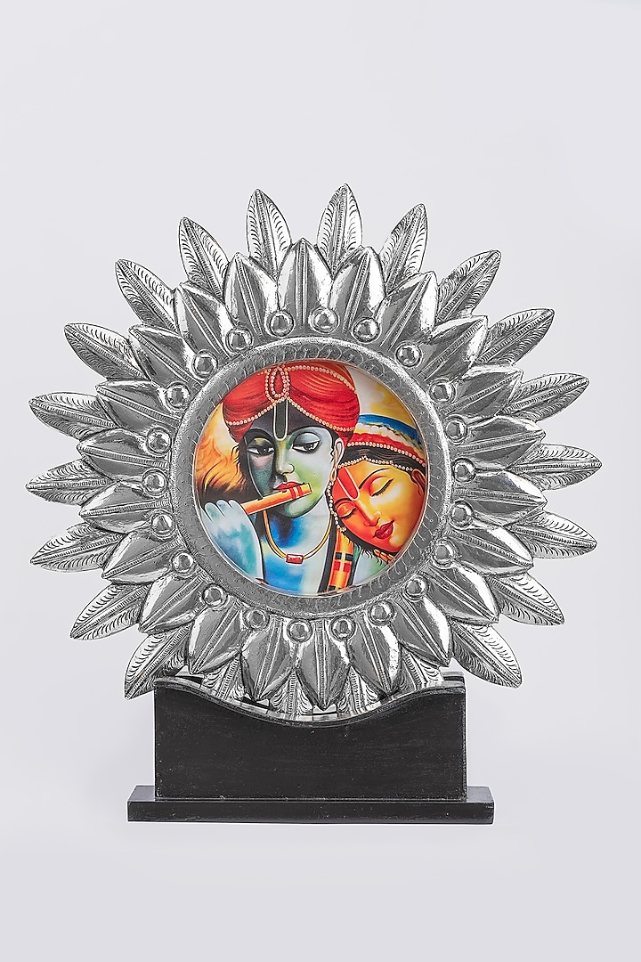 Pure Silver Cladded Lord Ravi Photo Frame by Creative Grains Calcutta