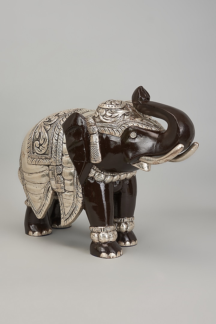 Pure Silver Cladded Ganga Jamuna Elephant Sculptures by Creative Grains Calcutta at Pernia's Pop Up Shop