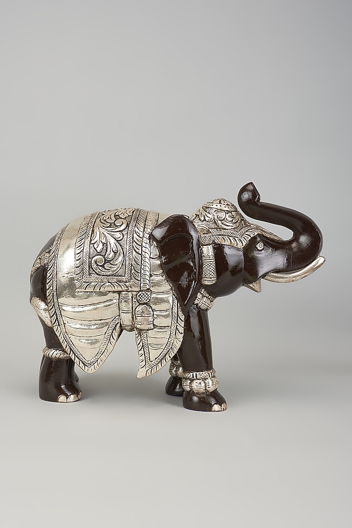 Pure Silver Cladded Ganga Jamuna Elephant Sculptures by Creative Grains Calcutta at Pernia's Pop Up Shop