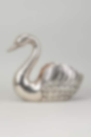 Pure Silver Cladded Handcrafted Duck Bowl by Creative Grains Calcutta