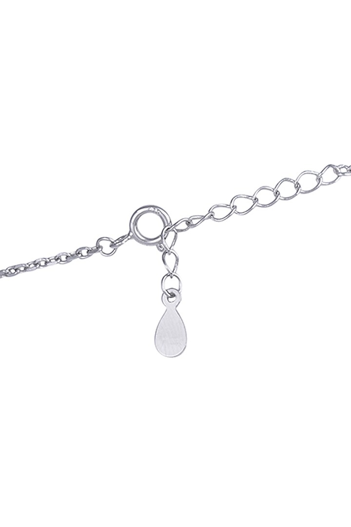 White Finish Zircon Evil Eye Bracelet In Sterling Silver by TOUCH925 at Pernia's Pop Up Shop